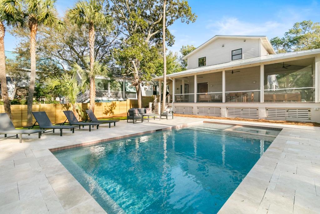 1St Block E Hudson - Green Wave - Newly Remodeled - Pool And Hot Tub - Ideal Central Location Villa Folly Beach Exterior photo