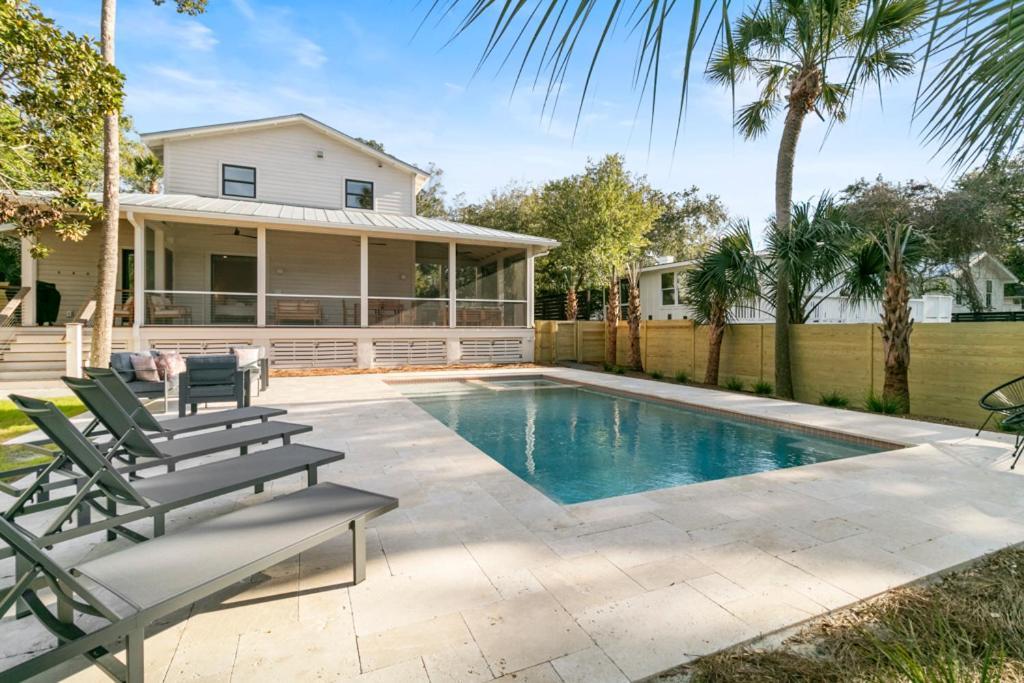 1St Block E Hudson - Green Wave - Newly Remodeled - Pool And Hot Tub - Ideal Central Location Villa Folly Beach Exterior photo